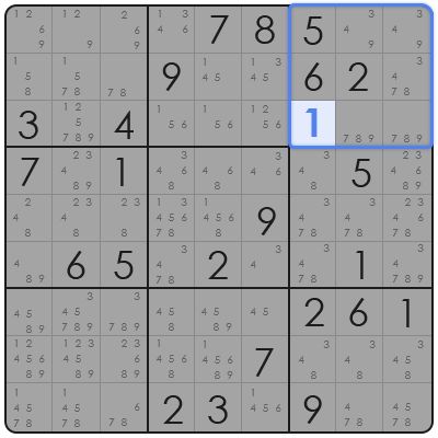 killer sudoku number combinations